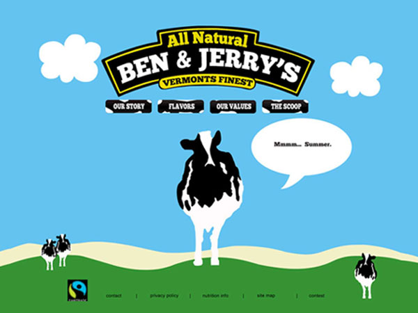 Mockup for Web Design University Project